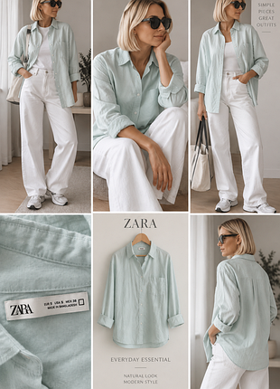 Zara нова сорочка льон