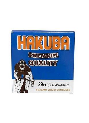 Камера для велосипеда антипрокольная с жидкостью d-29 х 1.9/2.4 av 48mm тм hakuba