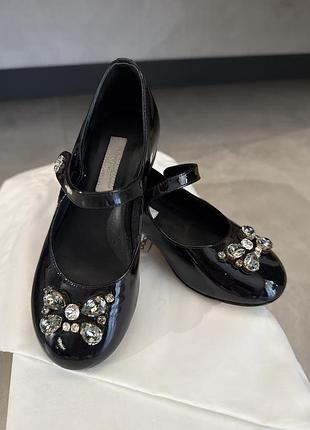 Туфлі для дівчаток dolce&gabbana чорні лаковані 2