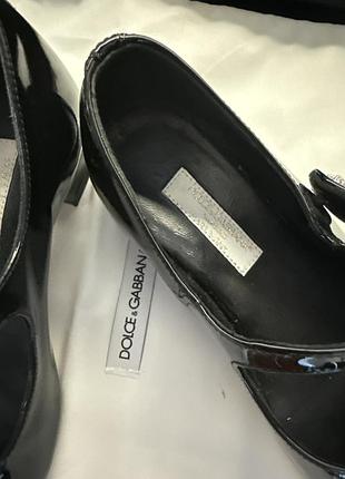 Туфлі для дівчаток dolce&gabbana чорні лаковані 7