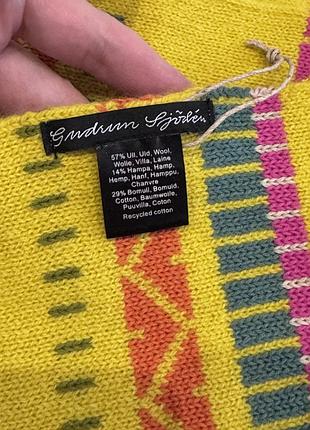 Шарф gudrun sjödén у стилі бохо, вовна та коноплі
