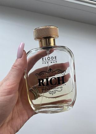 Туалетна вода elode for man rich для чоловіків