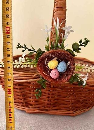 Украшение на крупной корзине no1 гнездо тм easter