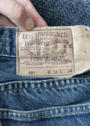 Джинси чоловічі levi’s 501 сині 4