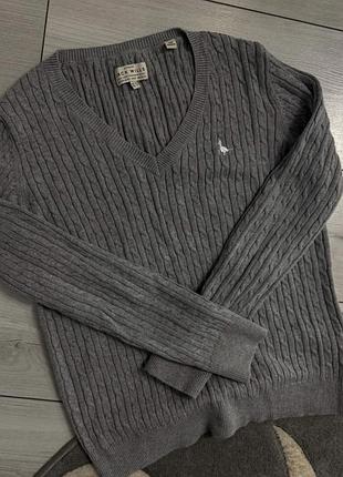 Светр жіночий jack wills сірий в'язаний