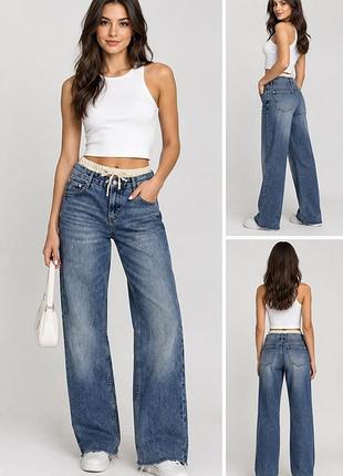 Джинсы zara с интересным поясом