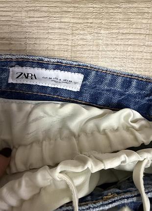 Джинсы zara с интересным поясом двойной пояс 5