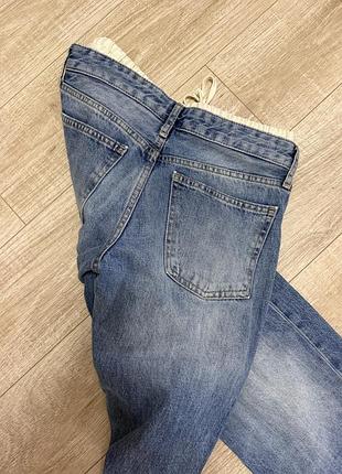 Джинсы zara с интересным поясом двойной пояс 4