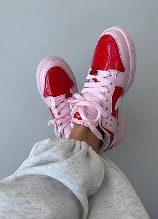 Кросівки nike sb dunk | valentines day red / pink 5