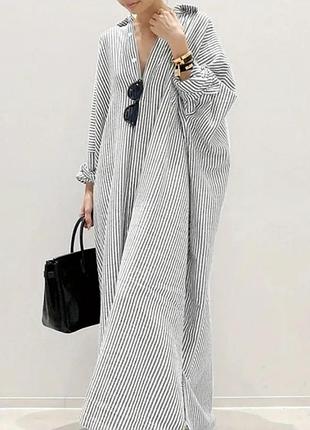 Сукня сорочка максі zara