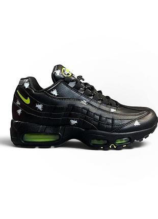 Кросівки чоловічі nike air max 95 premium black houseflies чорні
