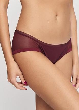 Бордові жіночі трусики calvin klein