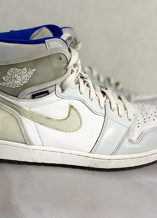 Кросівки nike високі білі з синім 5