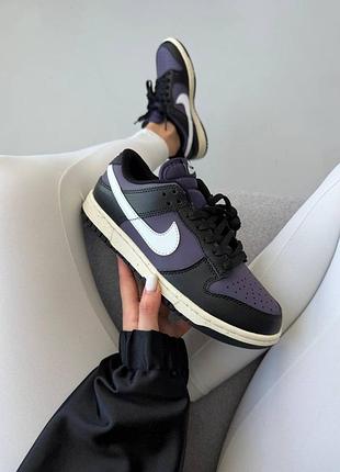 Кроссовки nike sb dunk low purple black white 5