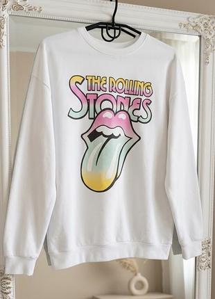 Світшот жіночий з принтом the rolling stones sinsay , р. s/m