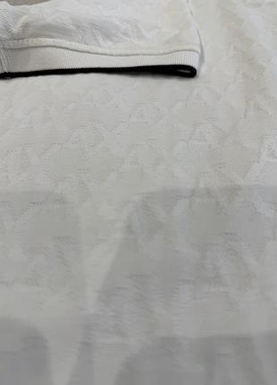 Поло чоловіче armani exchange біле 4