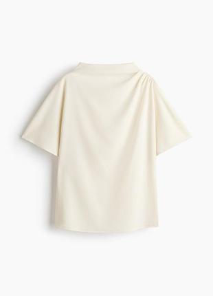 H&amp;m великолепный топ с драпировкой, последние коллекции,р. xl