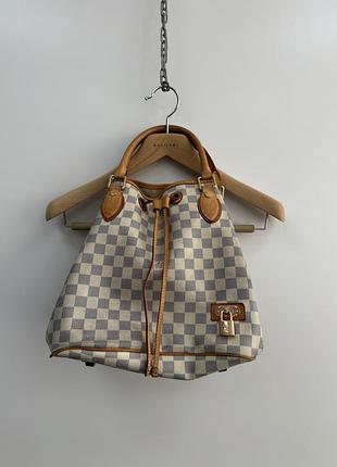 Сумка жіноча louis vuitton noé відро вінтажна в клітинку