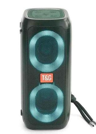 Портативна колонка bluetooth tg333, з функцією speakerphone, радіо, green тм tg