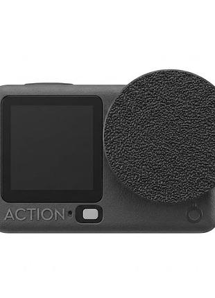 Защитная крышка объектива для dji osmo action 6 черная пластиковая