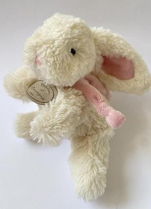 Мягкая игрушка оригинальный плюшевый кролик зайка doudou et compagnie paris bonbon зая заяц зайчонок зайчик белый пушистый оригинальный