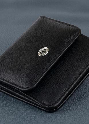 Маленький гаманець на кнопці жіночий st leather 19232 чорний
