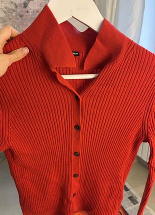 Кардиган жіночий uniqlo червоний, 100% вовна