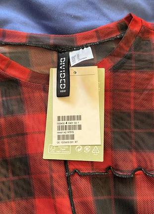 Короткий топ з сітки h&m 3