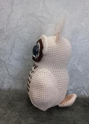 Вязаная игрушка сова 2