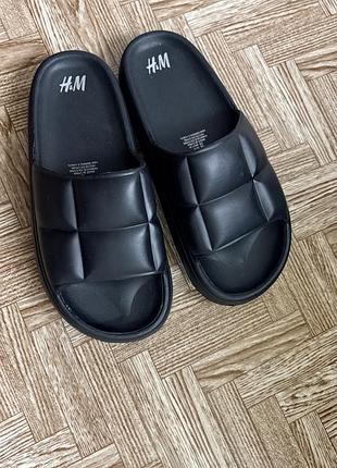 Шльопанці жіночі h&m чорні, розмір 41/42