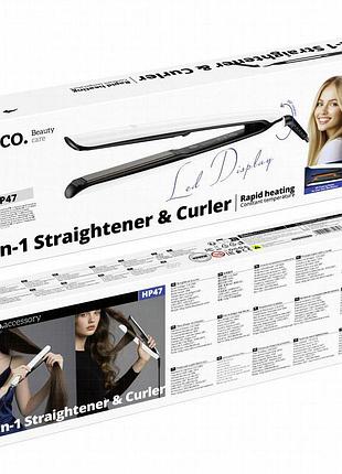 Выпрямитель для волос hoco hp47 explicit white 2
