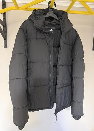 Пуховик чоловічий pull and bear чорний l 3