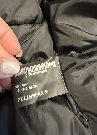 Пуховик чоловічий pull and bear чорний l 5
