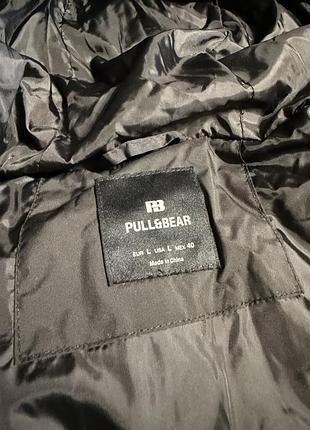 Пуховик чоловічий pull and bear чорний l 6