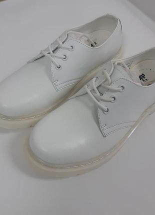 Dr. martens 1461 mono white брак 3