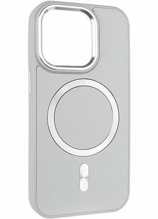 Кожаный чехол snapcase with magnetic fit для apple iphone 11 pro max (6.5") grey