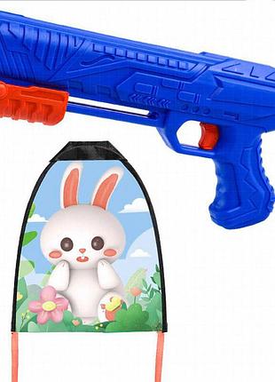 Детский пистолет-воздушный змей 592 rabbit / blue