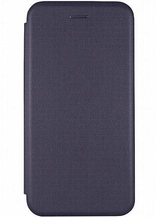 Кожаный чехол-книжка classy для infinix hot 60i / 60 темно-синий