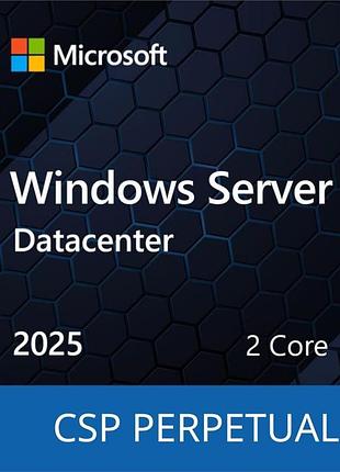 Програмний продукт microsoft windows server 2025 datacenter - 2 core