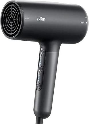 Фен 2100 вт braun hd4.2 професійний високопотужний фен із 2 змінними насадками
