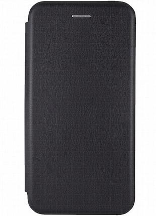 Кожаный чехол-книжка classy для blackview shark 8 черный