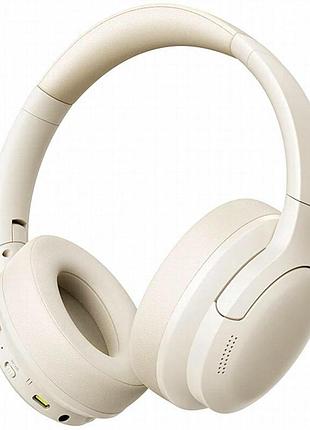 Накладные беспроводные наушники baseus bass bh1 lite ai enc (a0203c) starlight off-white