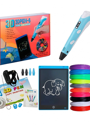 3d-ручка 3dpen-6 draw your dream детская 3d-ручка с планшетом и сменными стержнями