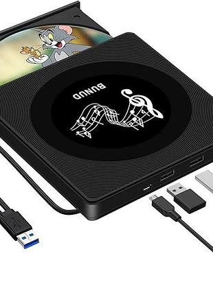 Внешний cd dvd-привод bunud external cd dvd drive ct10 наружный дисковод для ноутбуков и пк 5 в 1