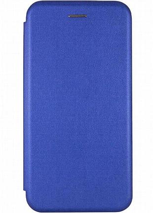 Кожаный чехол-книжка classy для samsung galaxy a26 5g синий