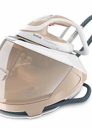 Праска-парогенератор tefal pro express eco, 2200вт, 1800мл, паровий удар -550гр, постійна пара - 140гр, біло-золотий