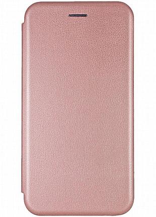 Кожаный чехол-книжка classy для tecno spark go 1 (kl4) / spark go 2025 rose gold