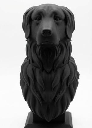 Декоративна фігурка "собака", пластикова, чорна, 12.5х15.9х25 см