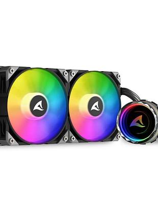 Процессорный кулер sharkoon s80 rgb 240 мм компьютерный процессорный кулер с rgb-подсветкой