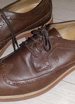 Шкіряні броги tod's italy
